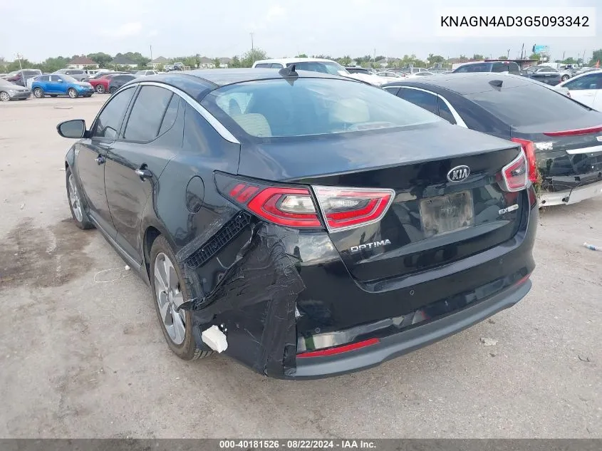 KNAGN4AD3G5093342 2016 Kia Optima Hybrid Ex