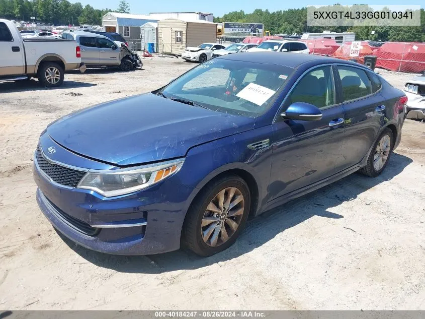 5XXGT4L33GG010341 2016 Kia Optima Lx