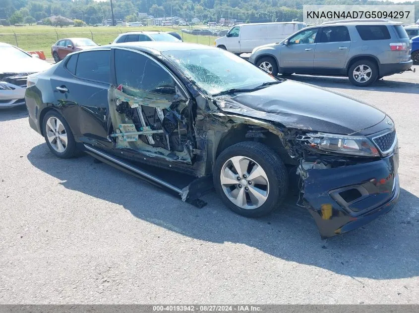 2016 Kia Optima Hybrid Ex VIN: KNAGN4AD7G5094297 Lot: 40193942