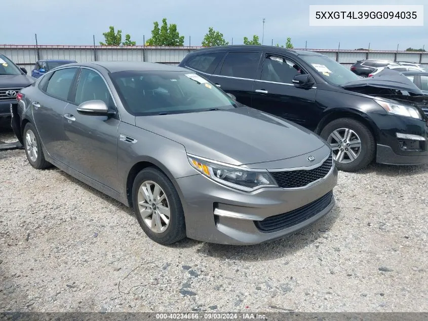 5XXGT4L39GG094035 2016 Kia Optima Lx