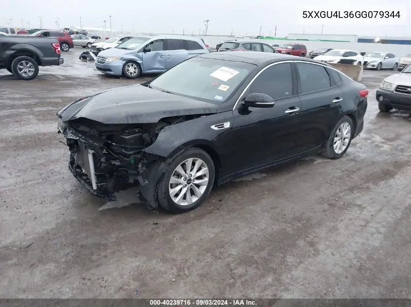 5XXGU4L36GG079344 2016 Kia Optima Ex