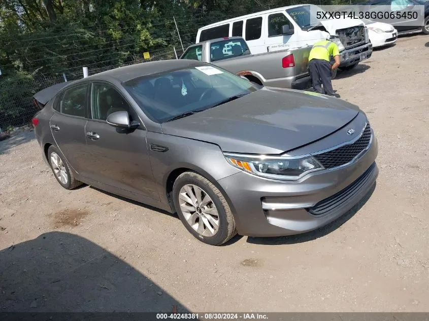 5XXGT4L38GG065450 2016 Kia Optima Lx