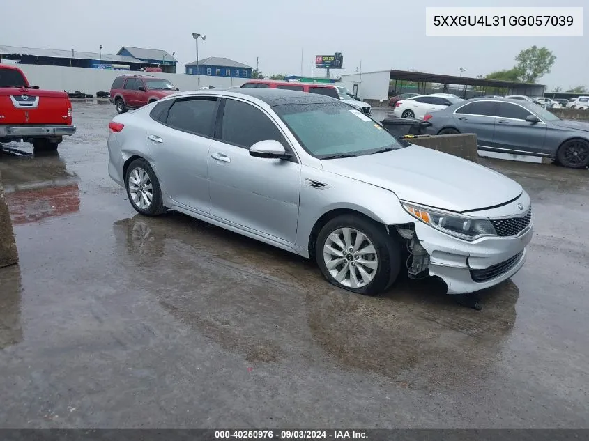 5XXGU4L31GG057039 2016 Kia Optima Ex