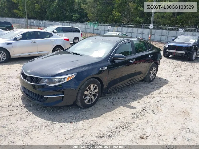 2016 Kia Optima Lx VIN: 5XXGT4L30GG100529 Lot: 40267190