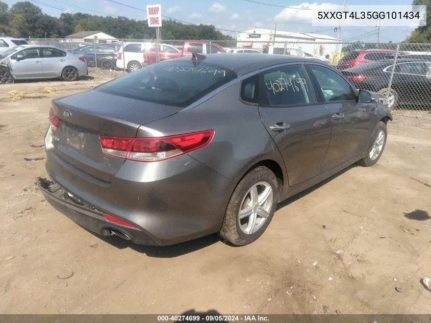 5XXGT4L35GG101434 2016 Kia Optima Lx