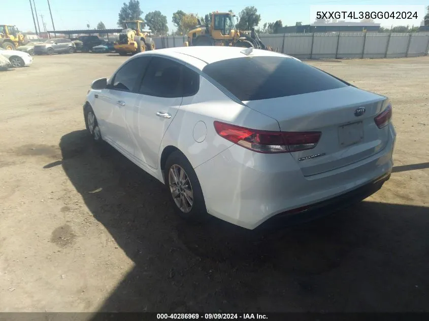 5XXGT4L38GG042024 2016 Kia Optima Lx