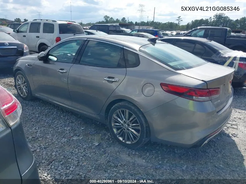 5XXGV4L21GG085346 2016 Kia Optima Sxl