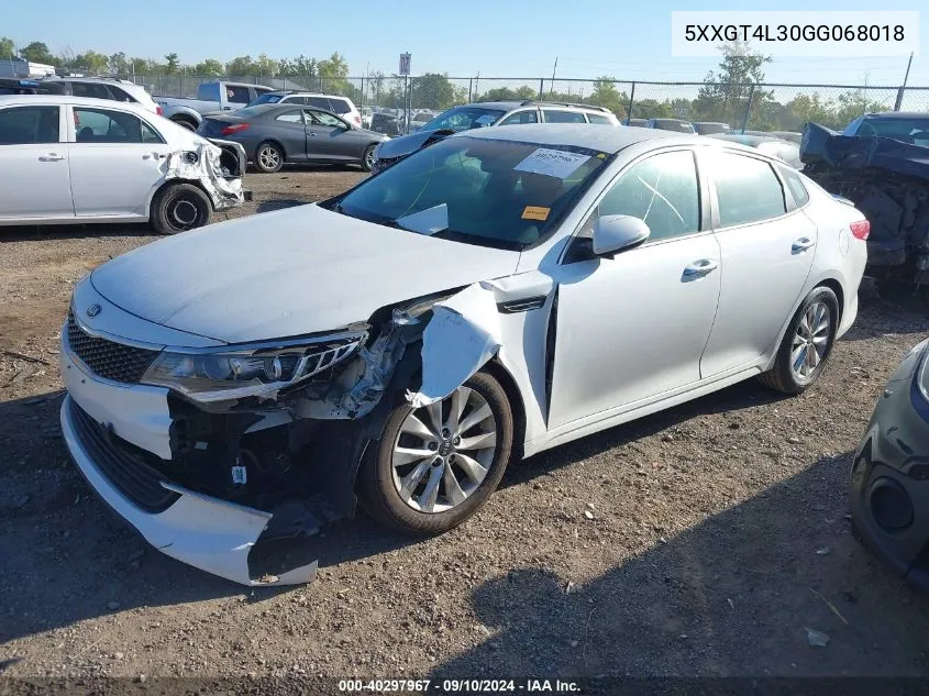 5XXGT4L30GG068018 2016 Kia Optima Lx