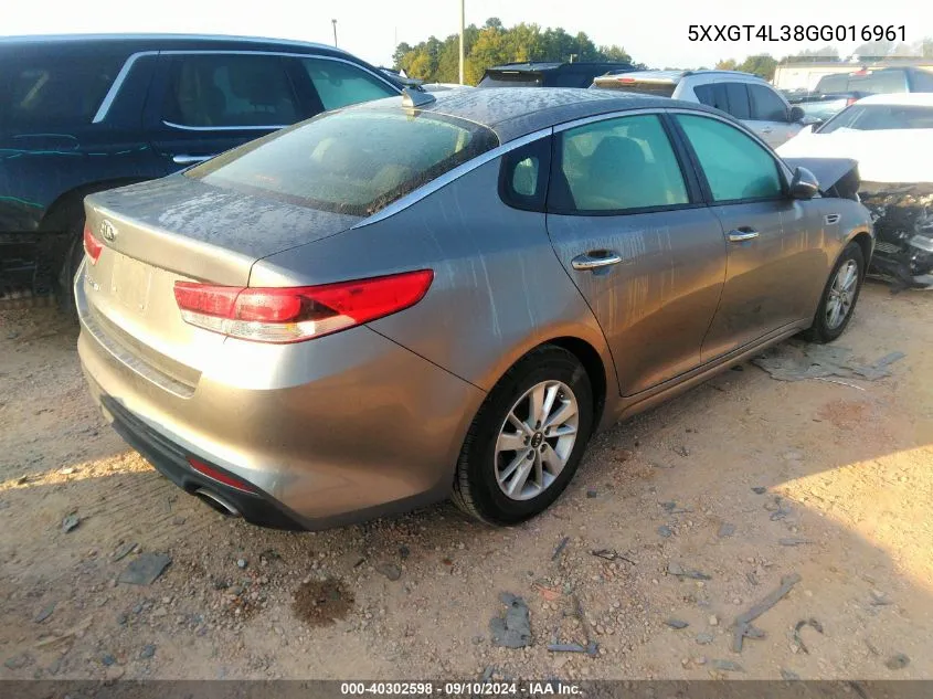 5XXGT4L38GG016961 2016 Kia Optima Lx