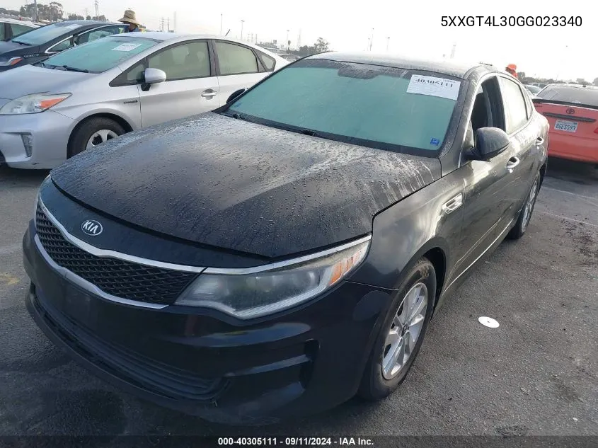 2016 Kia Optima Lx VIN: 5XXGT4L30GG023340 Lot: 40305111