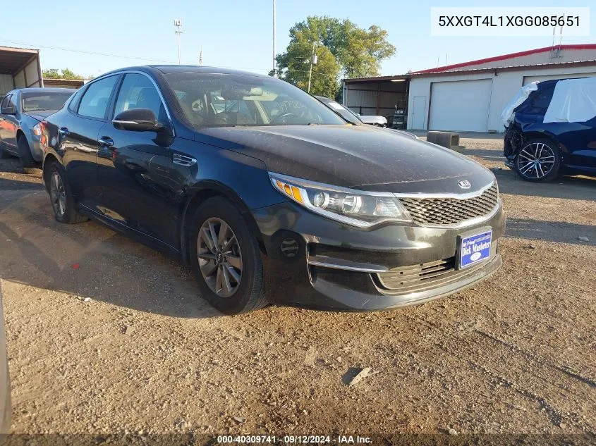 5XXGT4L1XGG085651 2016 Kia Optima Lx Turbo