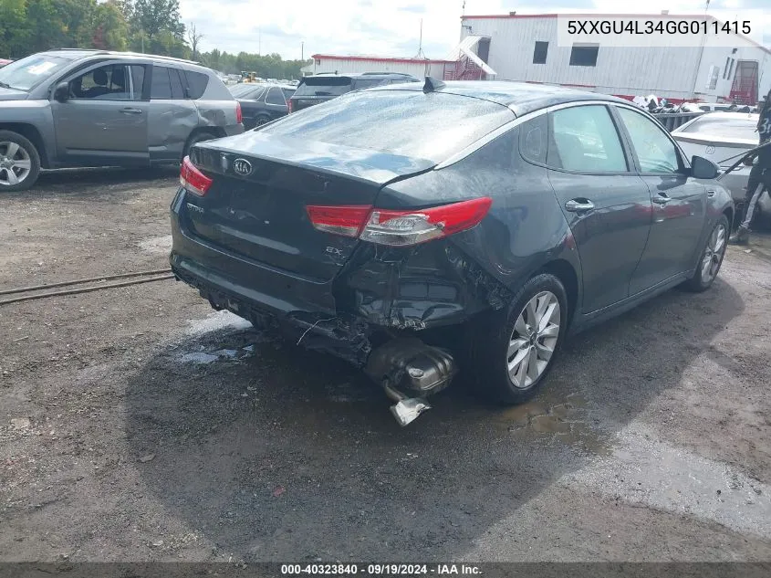 5XXGU4L34GG011415 2016 Kia Optima Ex