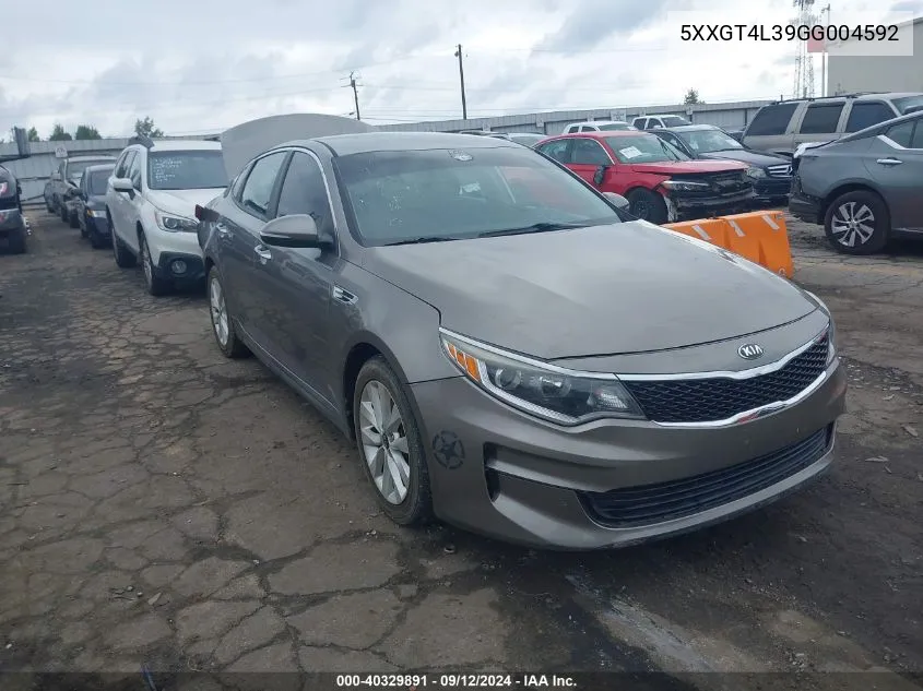 2016 Kia Optima Lx VIN: 5XXGT4L39GG004592 Lot: 40329891