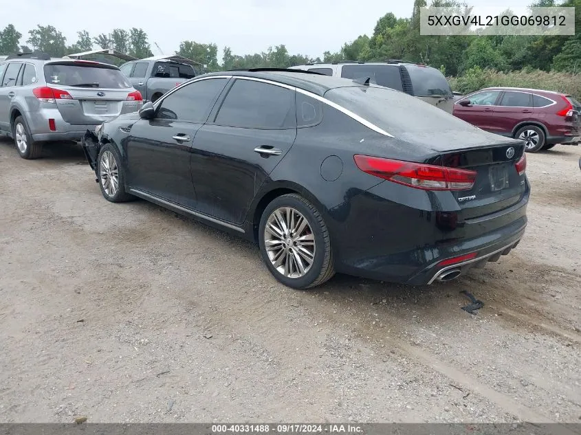 5XXGV4L21GG069812 2016 Kia Optima Sxl Turbo