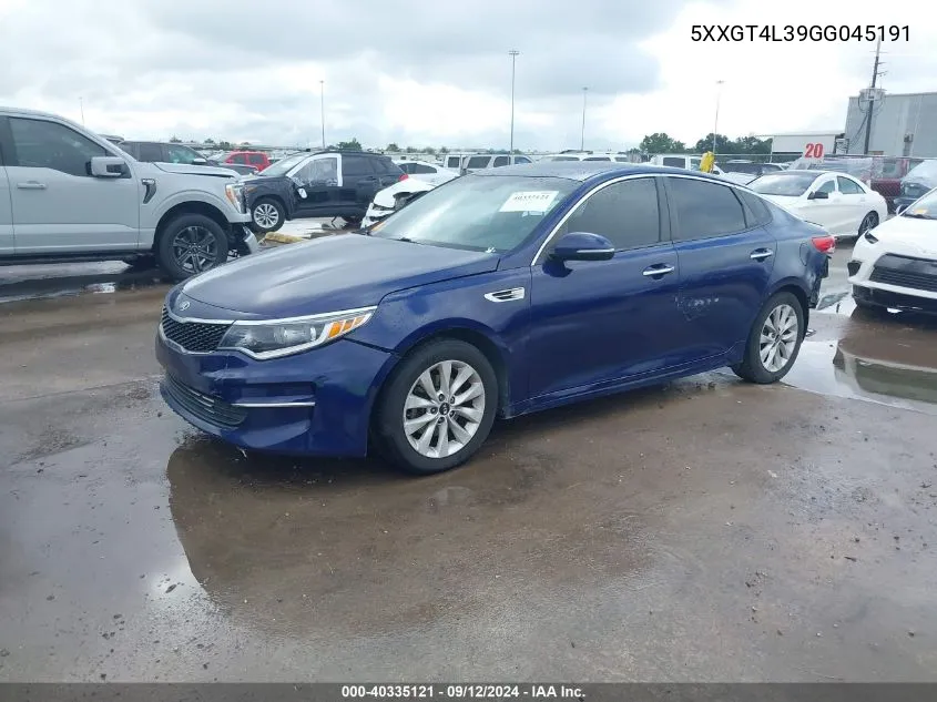 5XXGT4L39GG045191 2016 Kia Optima Lx