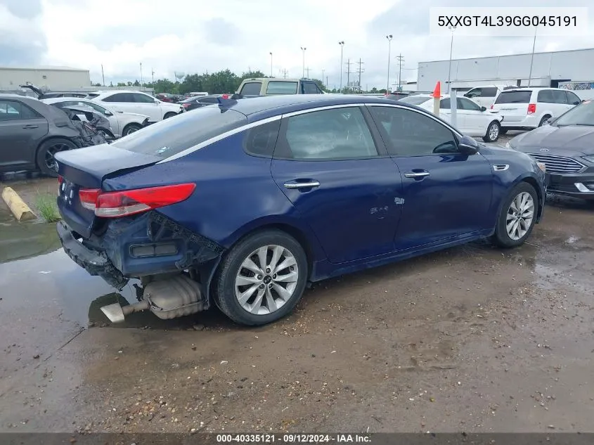 5XXGT4L39GG045191 2016 Kia Optima Lx