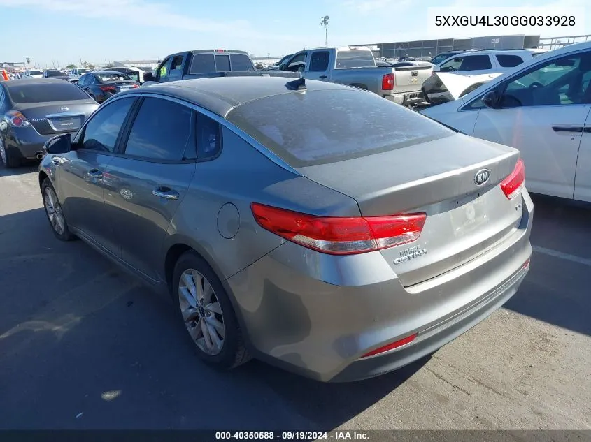 5XXGU4L30GG033928 2016 Kia Optima Ex