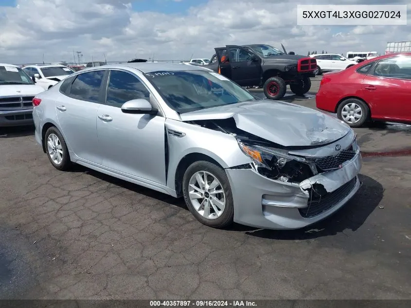 5XXGT4L3XGG027024 2016 Kia Optima Lx