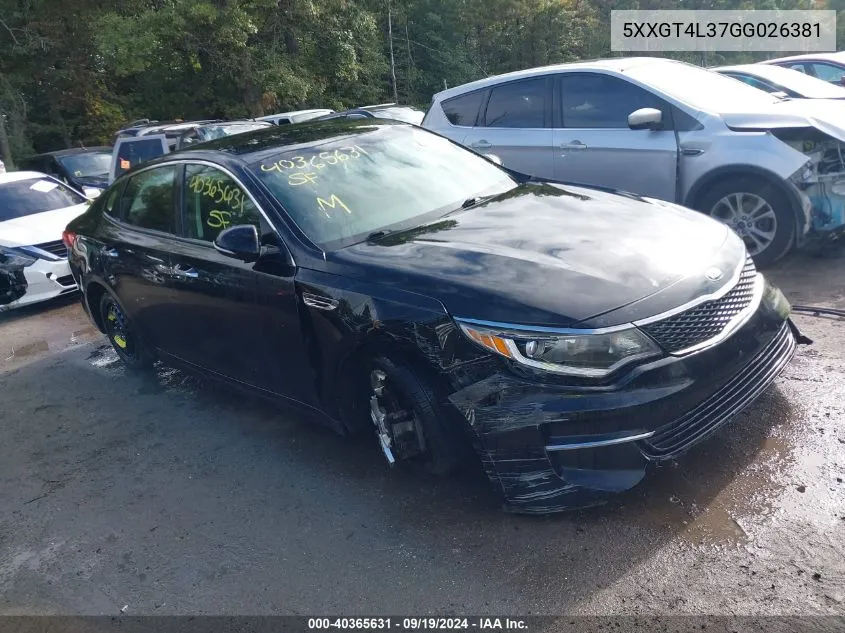 5XXGT4L37GG026381 2016 Kia Optima Lx