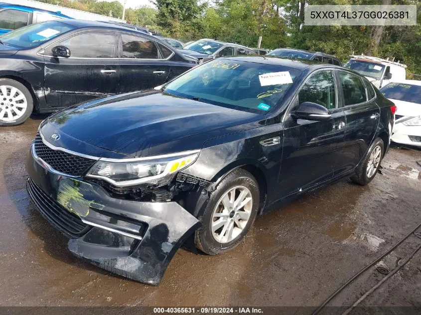 5XXGT4L37GG026381 2016 Kia Optima Lx