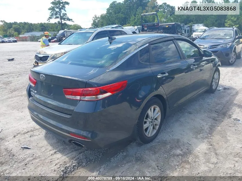 2016 Kia Optima Lx VIN: KNAGT4L3XG5083868 Lot: 40370789