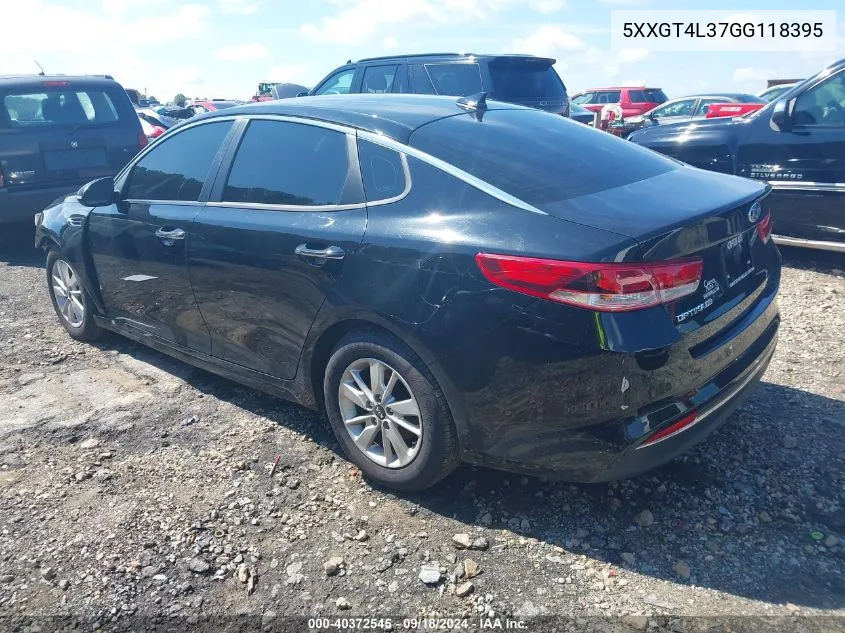 5XXGT4L37GG118395 2016 Kia Optima Lx