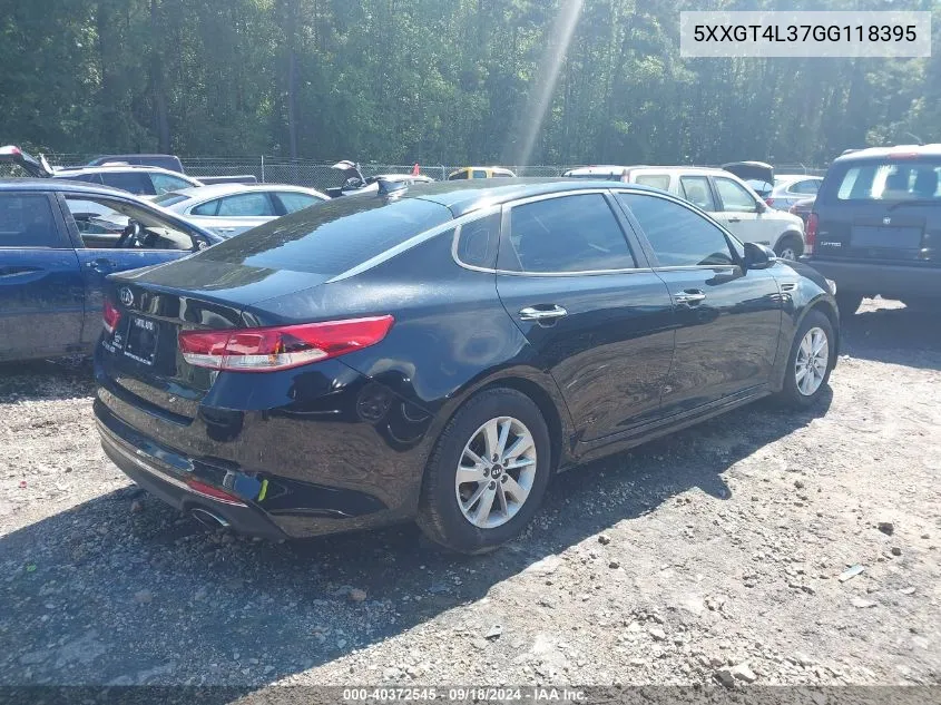 5XXGT4L37GG118395 2016 Kia Optima Lx