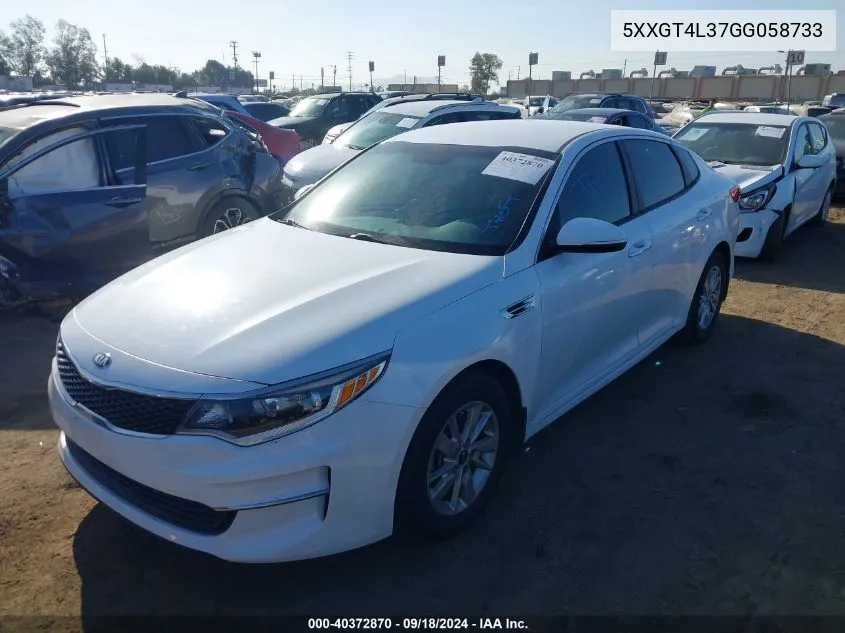 5XXGT4L37GG058733 2016 Kia Optima Lx