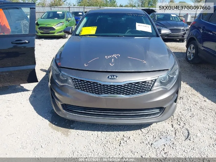 5XXGU4L37GG097660 2016 Kia Optima Ex