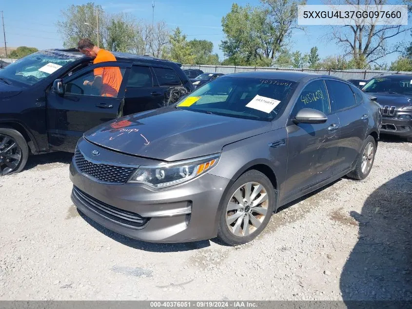 5XXGU4L37GG097660 2016 Kia Optima Ex