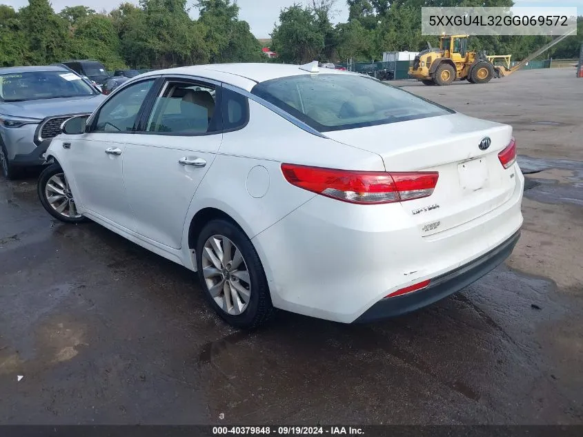 5XXGU4L32GG069572 2016 Kia Optima Ex