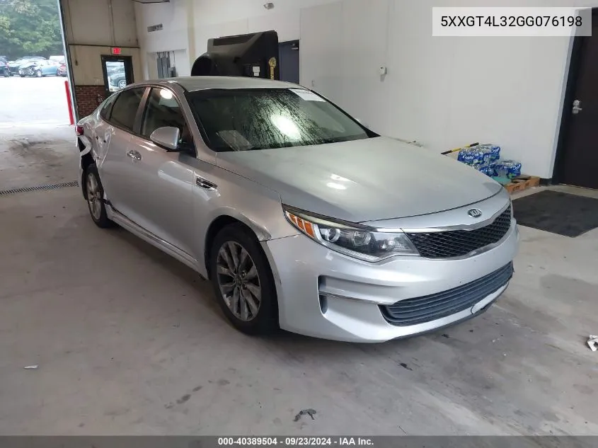 2016 Kia Optima Lx VIN: 5XXGT4L32GG076198 Lot: 40389504