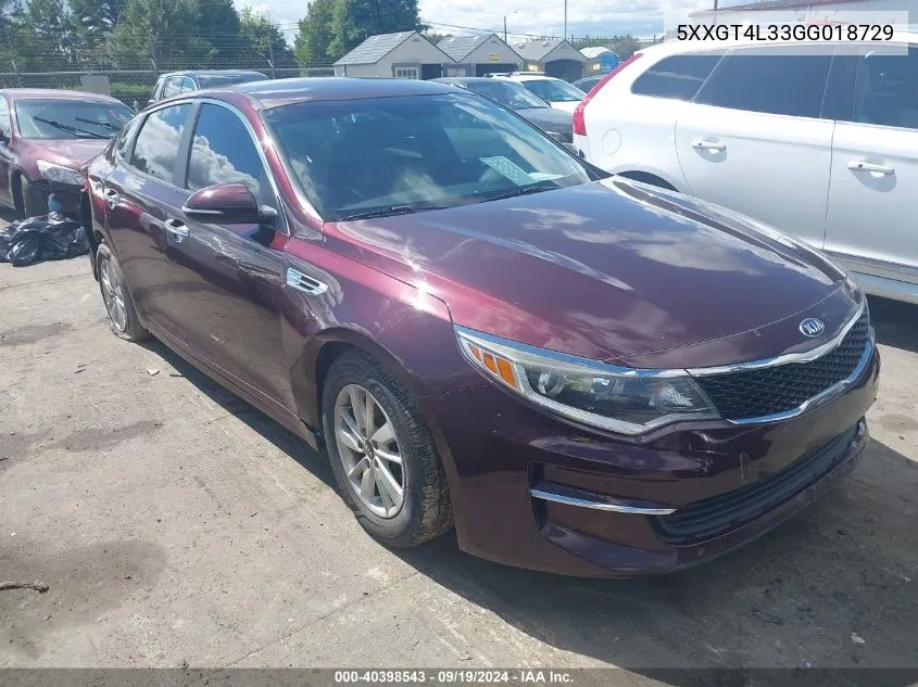 5XXGT4L33GG018729 2016 Kia Optima Lx