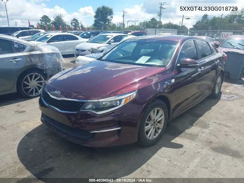 5XXGT4L33GG018729 2016 Kia Optima Lx