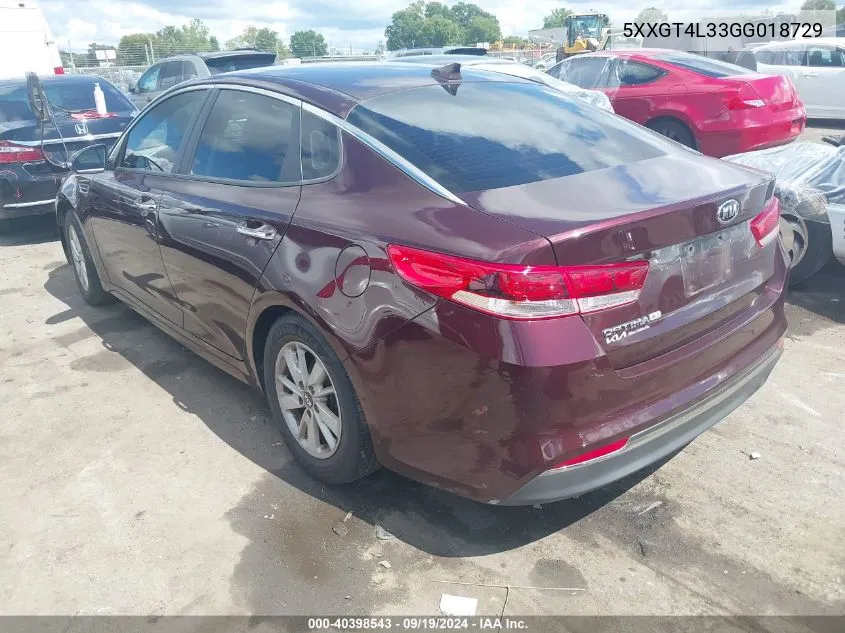 5XXGT4L33GG018729 2016 Kia Optima Lx