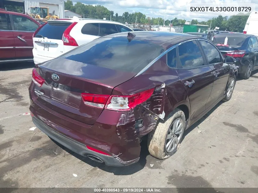 5XXGT4L33GG018729 2016 Kia Optima Lx