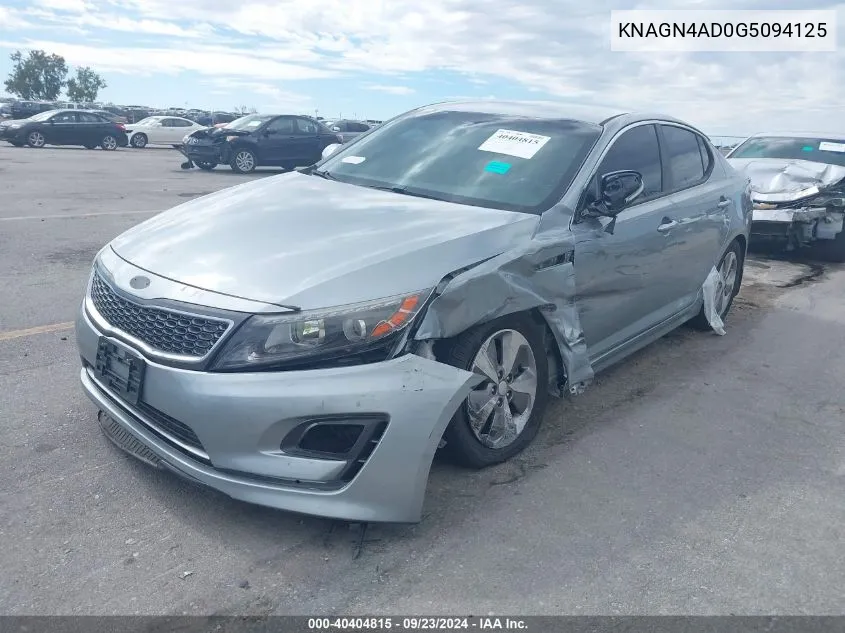 KNAGN4AD0G5094125 2016 Kia Optima Hybrid Ex