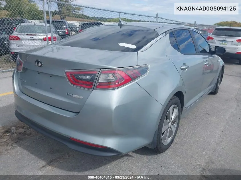 KNAGN4AD0G5094125 2016 Kia Optima Hybrid Ex