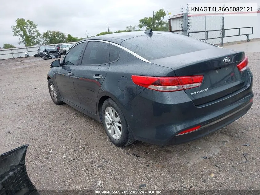 2016 Kia Optima Lx VIN: KNAGT4L36G5082121 Lot: 40405569