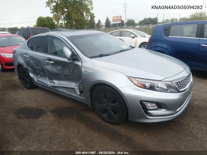 KNAGN4AD5G5094282 2016 Kia Optima Hybrid Ex