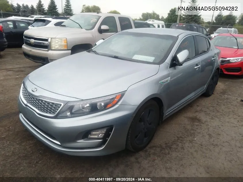 KNAGN4AD5G5094282 2016 Kia Optima Hybrid Ex