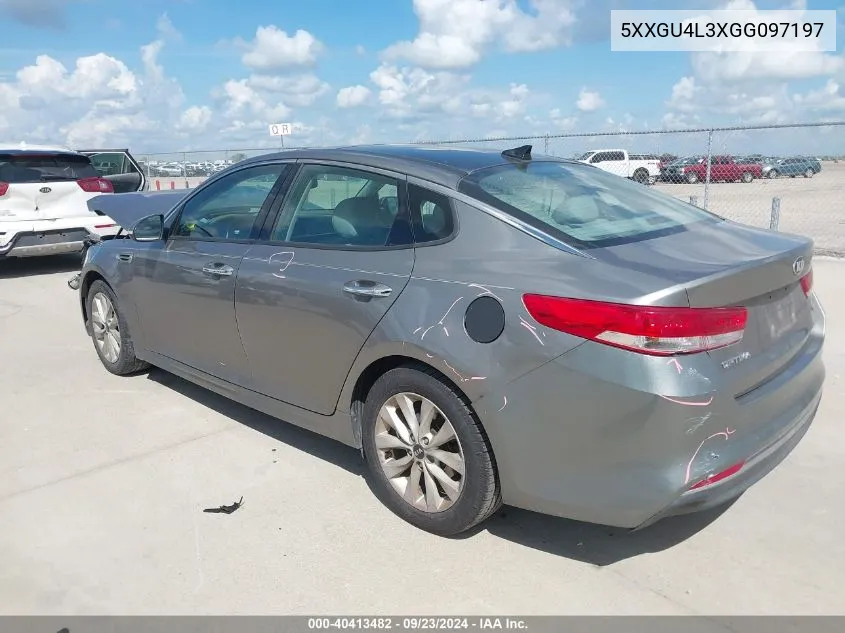 5XXGU4L3XGG097197 2016 Kia Optima Ex