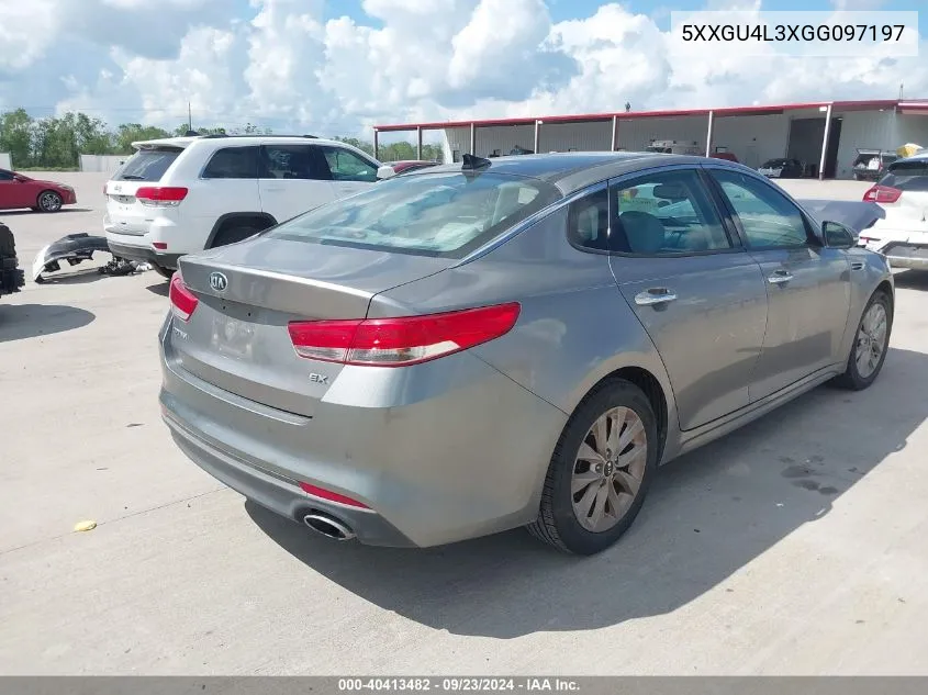 5XXGU4L3XGG097197 2016 Kia Optima Ex