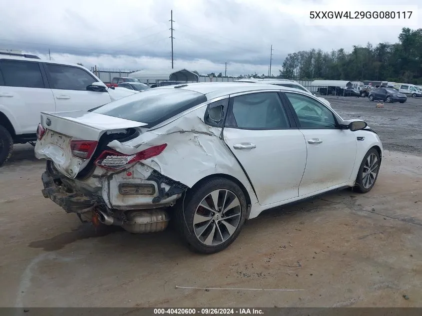 2016 Kia Optima Sx Turbo VIN: 5XXGW4L29GG080117 Lot: 40420600