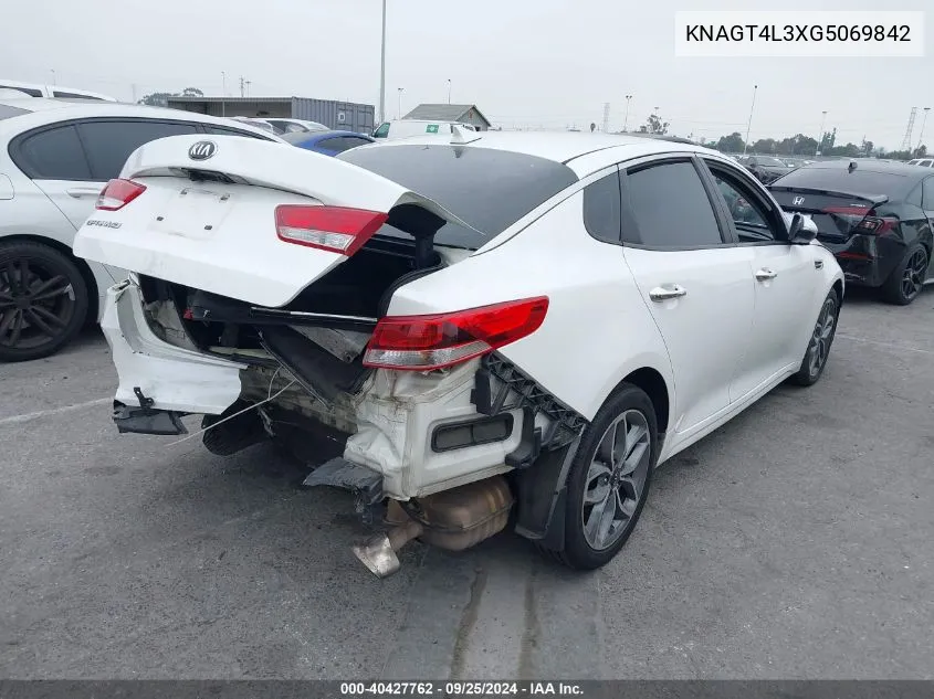 KNAGT4L3XG5069842 2016 Kia Optima Lx