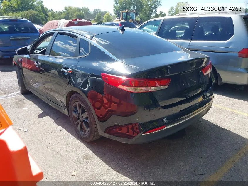 2016 Kia Optima Lx VIN: 5XXGT4L33GG114263 Lot: 40429312