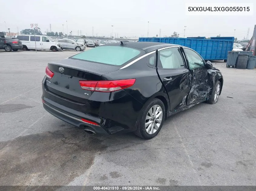 5XXGU4L3XGG055015 2016 Kia Optima Ex