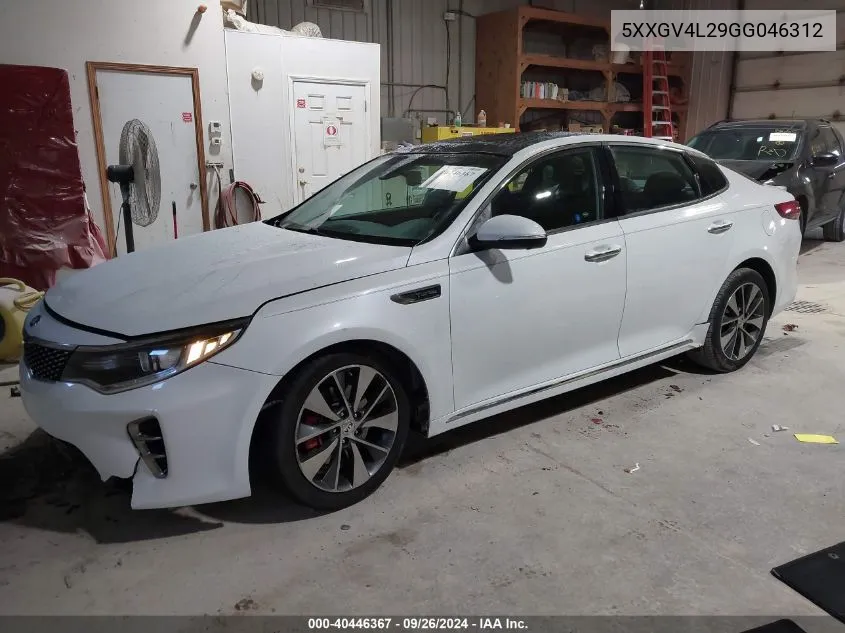 2016 Kia Optima Sxl VIN: 5XXGV4L29GG046312 Lot: 40446367