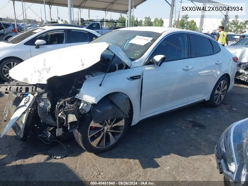 5XXGW4L2XGG043934 2016 Kia Optima Sx Turbo