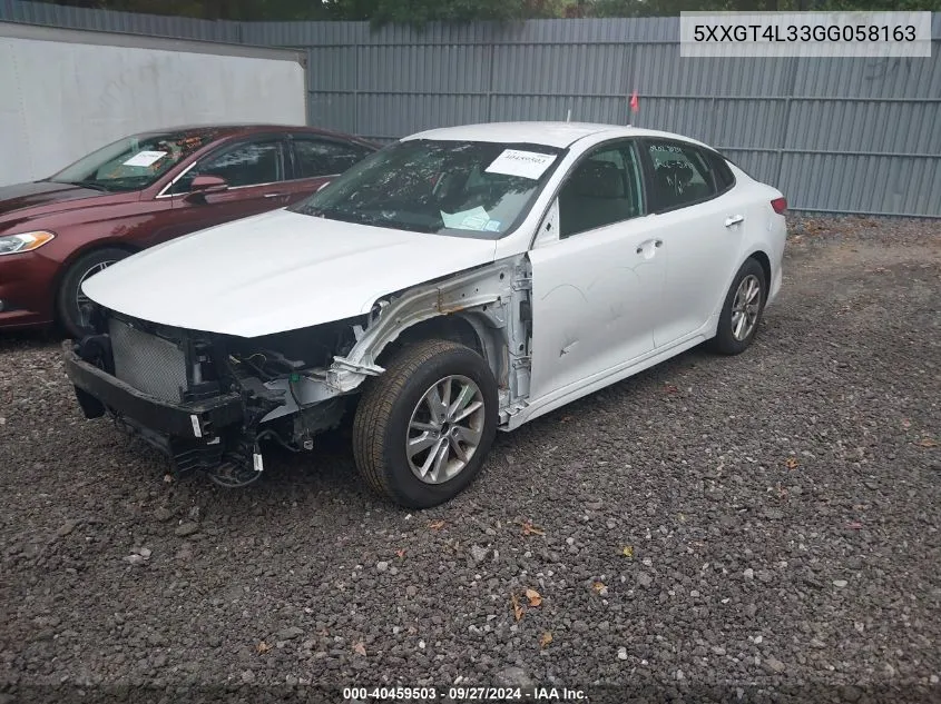 5XXGT4L33GG058163 2016 Kia Optima Lx